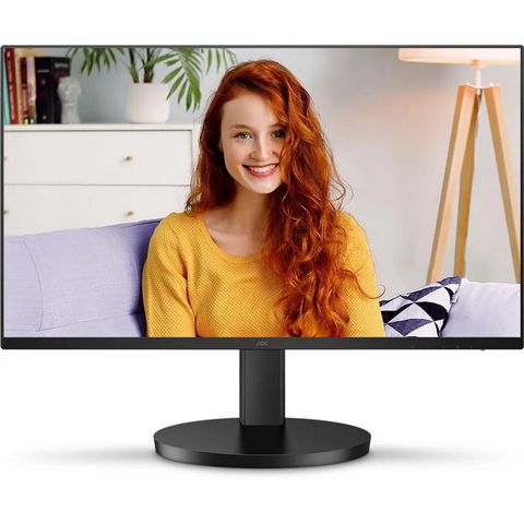 Monitor Aoc Tela 23,8 LED VA 100Hz 1ms Full HD Preto 1x VGA 1x HDMI - 24B3HMF2 - com Ajuste de Altura - 24B3HMF2