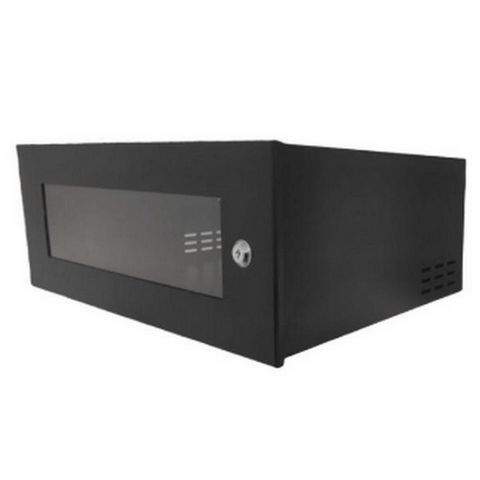 Mini-Rack Parede 5U x 300mm 19POL Preto Economic Fibra Metal - MRE5X300 - MRE5X300