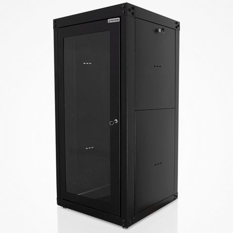 Rack para Servidor Piso 28U 1070mm 19POL Preto Porta Acrílico GForce 455 - Desmontado - 455