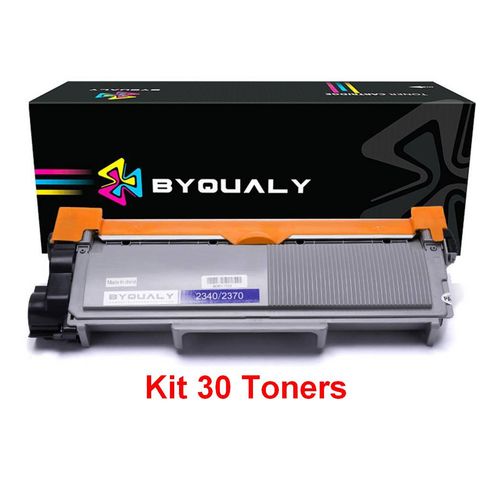 Kit 30 Toner Brother TN2340, 2370 Preto Byqualy Potencial Suprimentos - BQ-TN-2340/2370 - BQ-TN-2340/2370 KIT-140845