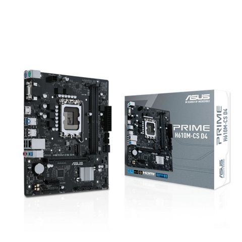 Placa Mãe Asus Prime H610M-CS D4 para Intel LGA-1700 Memória DDR4 Som Vídeo e Rede - PRIME H610M-CS D4