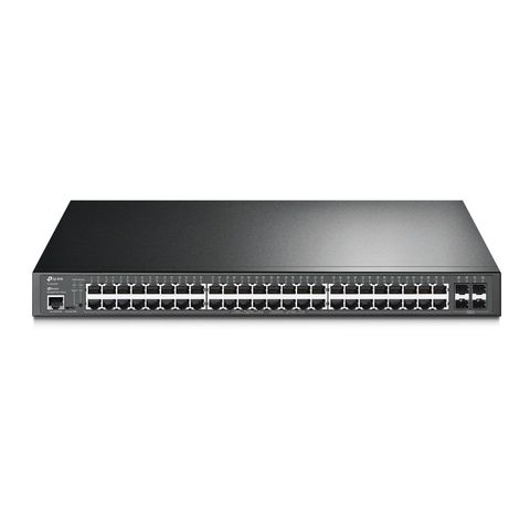 Switch PoE+ Gerenciável L2+ Tp-Link SG3452P 48 Portas 10/100/1000 Mbps + 4 Portas SFP Gigabit + 2 Portas Console - Omada - SG3452P