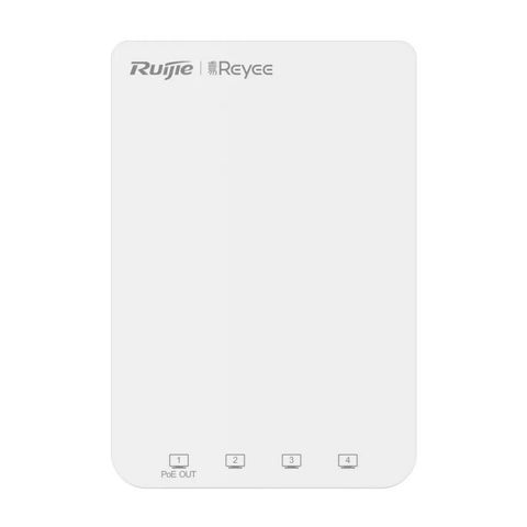 Access Point WI-FI AC1300 Ruijie | Reyee Gigabit Dual Band Mu-Mimo Wall Plate - RG-RAP1200(P) - Sem Fonte - RG-RAP1200(P)