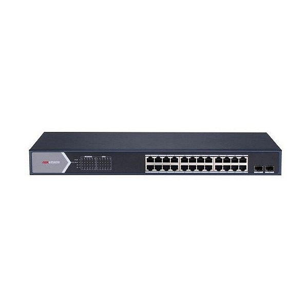 Switch PoE Gerenciável Hikvision DS-3E1526P-SI 24 Portas 10/100/1000 Gigabit PoE + 2 SFP - DS-3E1526P-SI