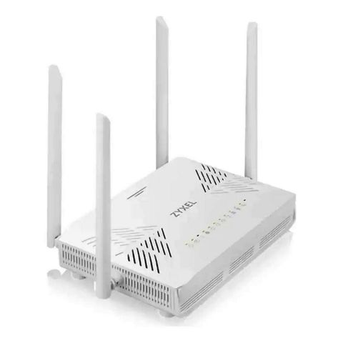 Roteador ONT GPON VoIP + Wireless AX3000 Dual Band Gigabit Wi-Fi 6 Mesh 4 Antenas Zyxel - PX3321-T1 - PX3321-T1