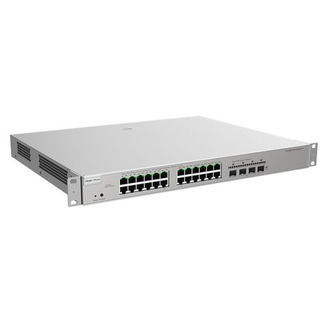 Switch PoE+ Gerenciável L3 Ruijie | Reyee RG-NBS5100-24GT4SFP-P 24 Portas Gigabit +4 SFP - RG-NBS5100-24GT4SFP-P