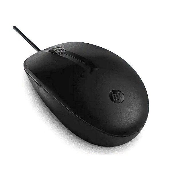 Mouse USB HP 125 1200 Dpi Preto - 265A9AT - HP125 265A9AT