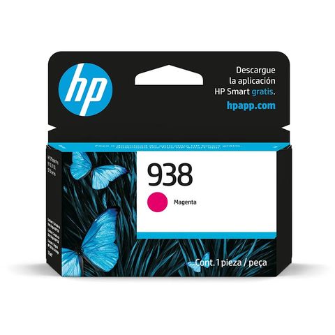 Cartucho de Tinta HP 938 Magenta Original - 4S6X6PL - 800 páginas para 9110, 9120, 9130, 9720, 9730 - 4S6X6PL
