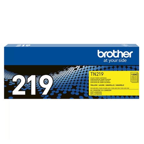 Toner Brother Amarelo Original - TN219YBR - 1.200 Páginas para HLL3240CDW, HLL3280CDW, DCPL3560CDW, MFCL3760CDW - TN219YBR