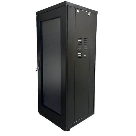 Rack para Servidor Piso 24U 670mm 19POL Preto - Produto Entregue Desmontado na Caixa - Fibra Metal - RP24X670S - RP24X670DESM