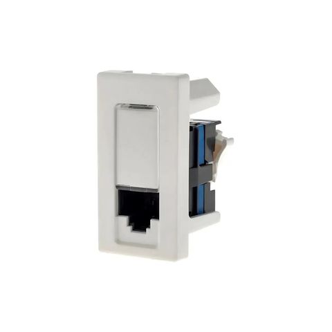 Tomada para RJ45 Cat.5e Lcs² Módulo Embutir Pial Plus+ I Legrand Branco - 615045BC - Autodecapáveis - 615045BC