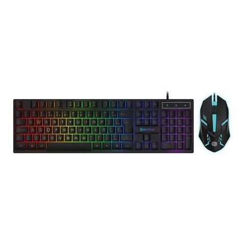Kit Teclado + Mouse USB Gamer Hoopson Preto com Led - TPC-096KP - TPC-096KP
