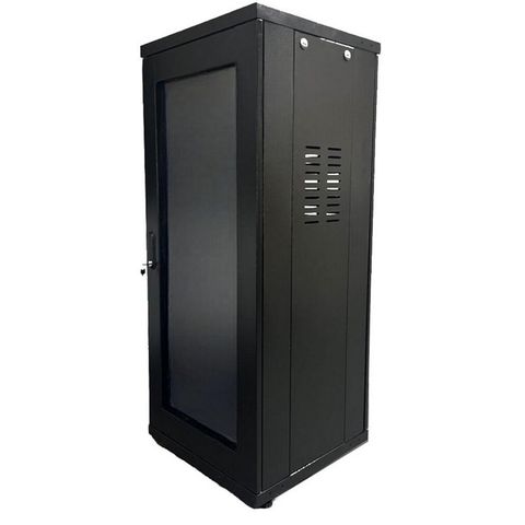 Rack para Servidor Piso 24U 970mm 19POL Preto - Produto Entregue Desmontado na Caixa - Fibra Metal - RP24970 DESM - RP24970 DESM