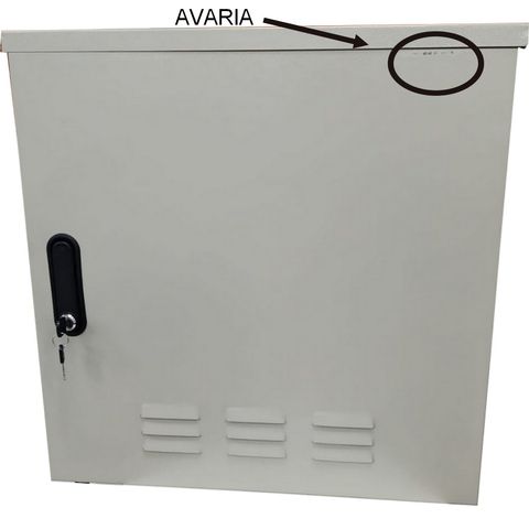 Rack Outdoor Aço 12U 12x500mm Bege Fibra Metal - RO12500 - AVARIADO - RO12500