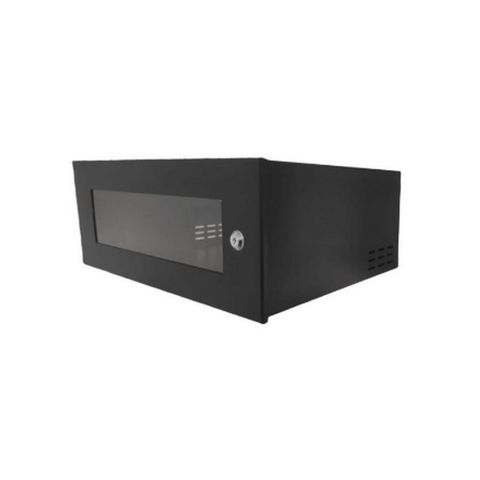 Mini-Rack Parede 3U x 400mm 19POL Preto Economic Fibra Metal - MRE3X400 - MRE3X400