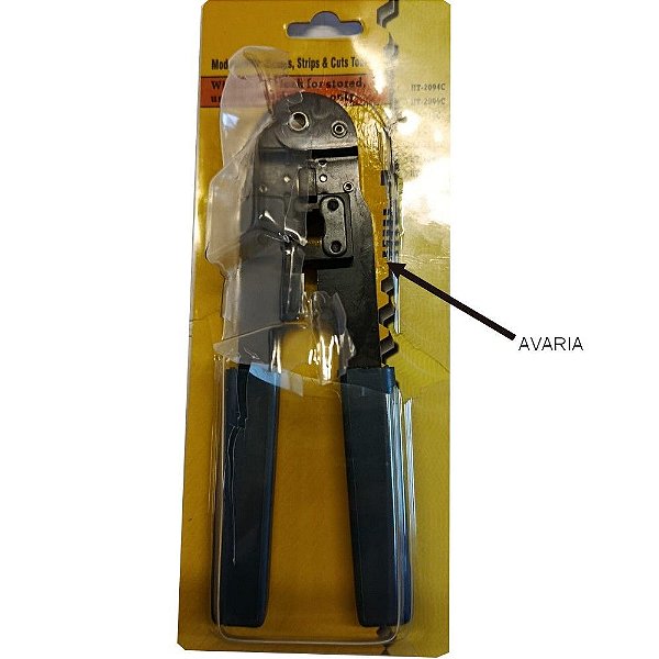 Alicate para Crimpar Seccon SecTool HT-210C RJ45 8x8 - WT-4013C-N - EMBALAGEM AVARIADA - WT-4013C-N