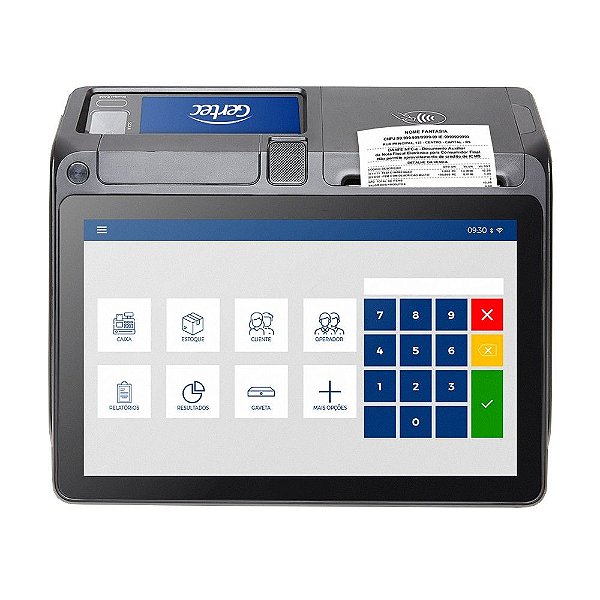 Terminal de Caixa PDV Smart GS300 Android 11, 2 Ram, 16 GB, 4G WiFi Rede Bluetooth, Tela 10,1 Touchscreen - Gertec - 40000177
