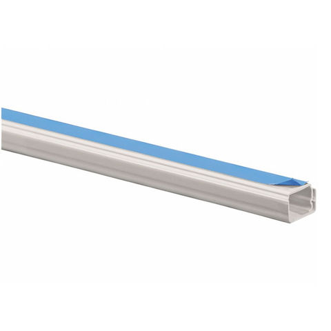 Canaleta Fechada Enerbras Barra 2 Metros 10x10mm Branco com Fita Dupla Face - 360/2-EF- Vendido Unitário - 360/2-EF