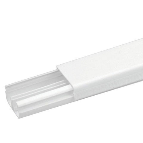 Canaleta Fechada Enerbras Barra 2 Metros 20x10mm Branco com Divisória - 361/2-E Vendido Unitário - 361/2 - EF