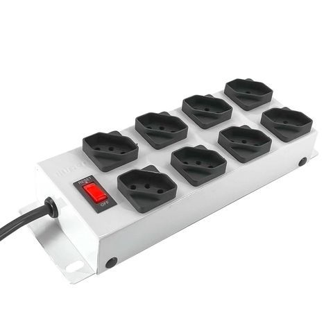 Filtro de Linha Ipec com 8 Tomadas 3 Pinos 10A 1,10 Metros Branco - A2265 - A2265