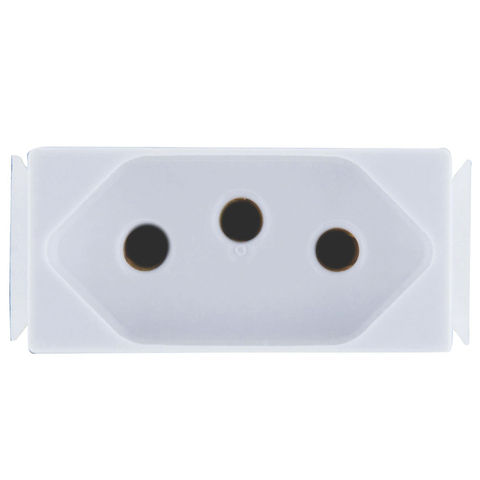 Tomada Modulo 2 Pinos + Terra 20A Aria Branco Tramontina - 57217/032 - 57217/032