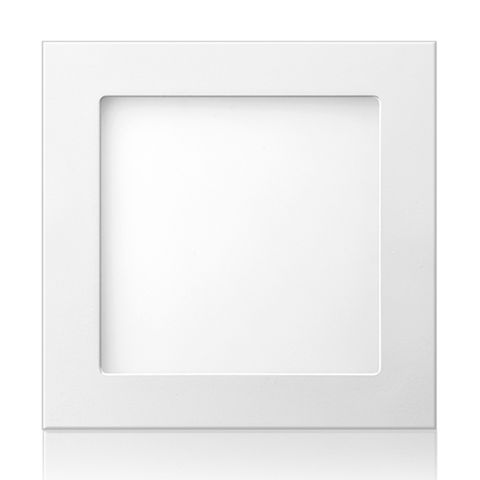 Luminária Plafon 12W LED 6500k Quadrado 172x172x25mm de Embutir Bivolt Elgin - 48D12WEQB000 - 48D12WEQB000