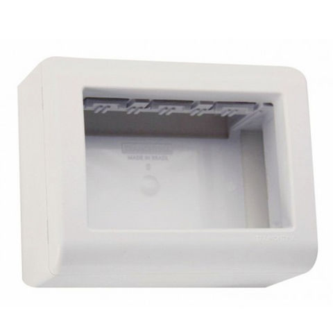 Caixa Sobrepor Padrão + Tampa para 3 Módulos Tramontina LizFlex - 57303/003 - 57303/003