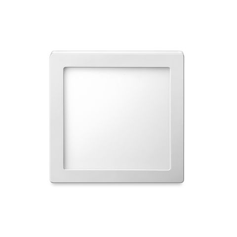Luminária Plafon 18W LED 2700K Quadrado 225x225x38mm de Sobrepor Bivolt Elgin - 48D18WSQBM00 - 48D18WSQBM00