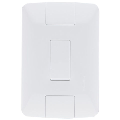 Interruptor 1 Paralelo 6A Tramontina Aria 57241/002 com Espelho 4x2 Branco - 57241/002