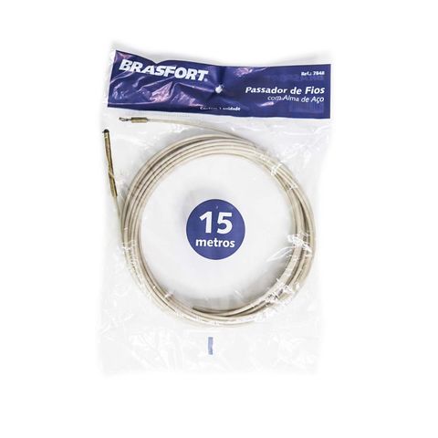 Passador de Fio Com Alma de Aço Profissional Brasfort 15 Metros - 7848 - 7848