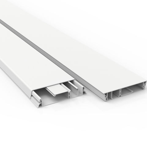 Canaleta Fechada Enerbras Barra 2 Metros 110x20mm Branco - 364/2-E - Vendido Unitário - 364/2 - E - VENDIDO UNITÁRIO