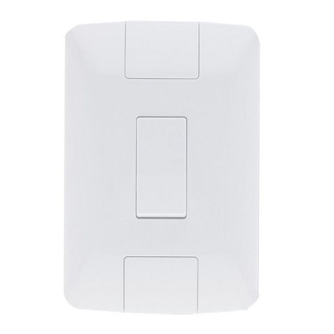Interruptor 1 Simples 6A Tramontina Aria 57241/001 com Espelho 4x2 Branco - 133297 - 57241/001
