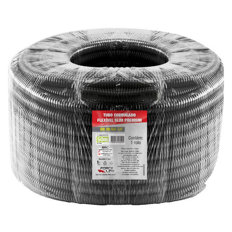 Eletroduto Flexível ou Conduíte Corrugado Flexível 5/8 com 50 Metros Force Line - 0600300077S - 0600300077S