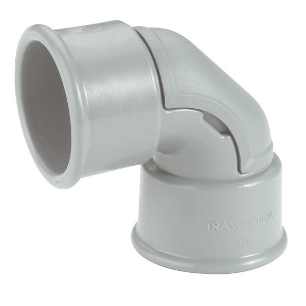Cotovelo 90 Graus de 1/2" Cinza Plastibox Tramontina - 57256/001 - 57256/001