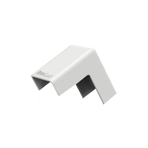 Cotovelo Externo 90 Graus para Canaleta 20x10 Branco Enerbras - 360-E2/P - Vendido Unitário - 360-E2/P