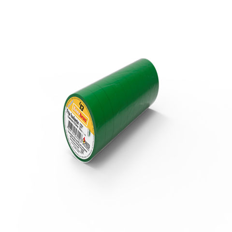 Fita Isolante Autoextinguível Enerbras 20 Metros Verde - Pacote com 10 Unidades - 2000-EVD - 2000-EVD
