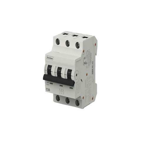 Disjuntor 50 Amperes 3 Polos Curva C Enerbras - DT3-E3C50 - Vendido Unitário - DT3-E3C50