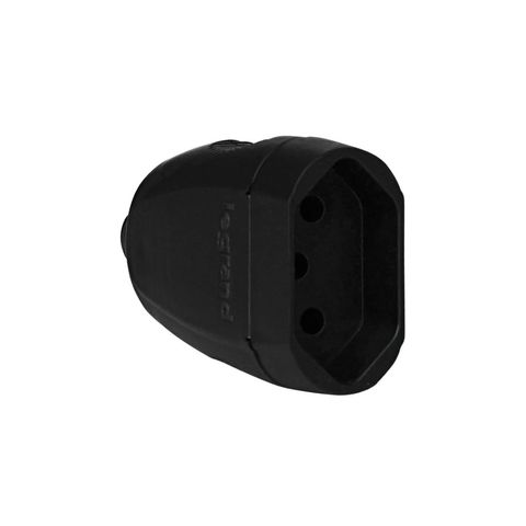 Plug Fêmea Legrand I Pial 3 Pinos Redondo 10A Preto - 615955 - Unitário - 615955