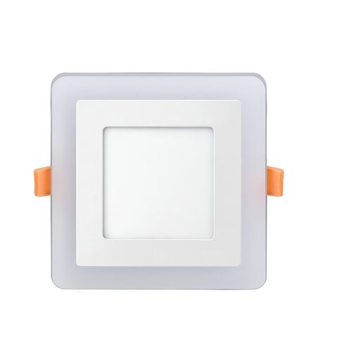 Luminária Plafon 6W+3W LED 6500k e 3000k 3 Estágios Quadrado 145x145x30mm de Embutir Bivolt Elgin - 48D63WERBM00 - 48D63WERBM00