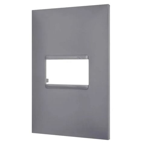 Espelho 4x2 para 1 Módulo Horizontal Pial Plus+ I Legrand Cinza - 618501CZ - sem Suporte - 618501CZ