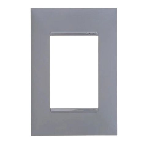 Espelho 4x2 para 3 Módulos Pial Plus+ I Legrand Cinza - 618503CZ - sem Suporte - 618503CZ