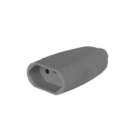 Plug Fêmea Legrand I Pial 3 Pinos Redondo 10A Cinza - 615975 - Unitário - 615975