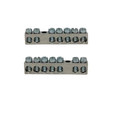 Barramento Neutro para Quadro Distribuição 7 Polos Legrand - Pacote com 2 unidades - 989553 - 989553