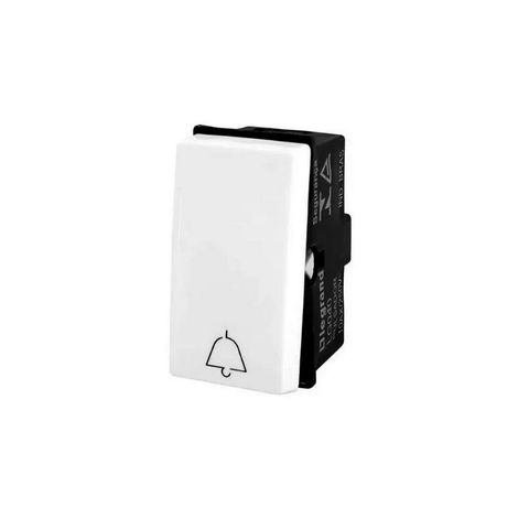 Interruptor 1 Pulsador Campainha Módulo 2A 250V Pial PoP I Legrand Branco - LG040 - LG040