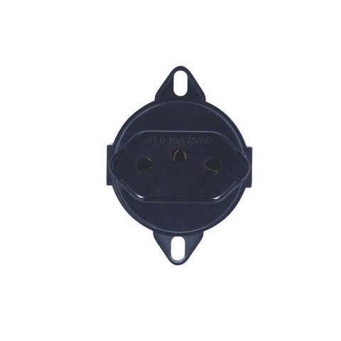 Tomada Modulo 2 Pinos + Terra 20A Preto Tramontina - 57111/087 - 57111/087