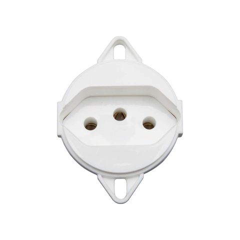 Tomada Modulo 2 Pinos + Terra 20A Branco Tramontina - 57111/096 - 57111/096