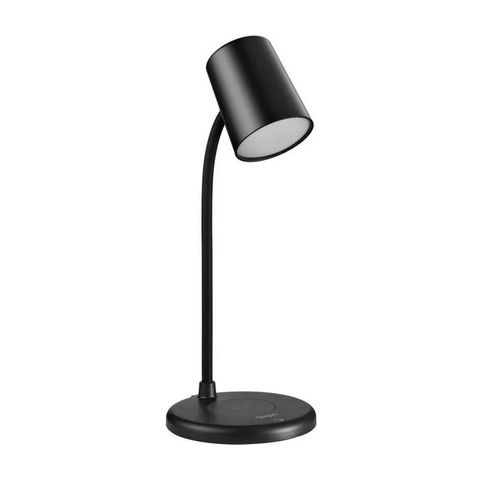 Luminária de Mesa Led 18w Flexível com Carregador Wireless + Caixa de Som Bluetooth com Botão Touch - Preta - Elgin - 48LUMIPLAYP0 - 48LUMIPLAYP0