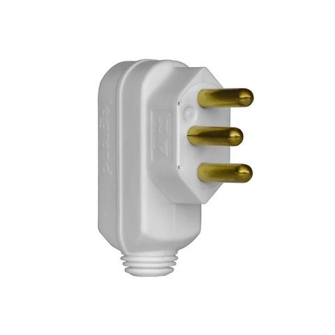 Plug Macho Legrand I Pial 3 Pinos Redondo 20 Amperes Branco - 615933 - Unitário - 615933
