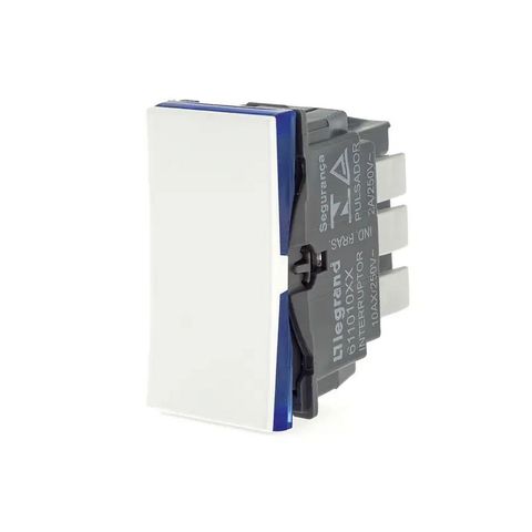 Interruptor 1 Paralelo Módulo 10A Pial Plus+ I Legrand Branco - 611011BC - 611011BC