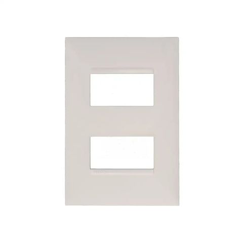 Espelho 4x2 para 2 Módulo Horizontal Pial Plus+ I Legrand Branco - 618506BC - sem Suporte - 618506BC
